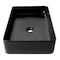 Alfi Brand ALFI brand ABC902-BM Black Matte 24" Modern Rectangular Above Mount Ceramic Sink ABC902-BM - alternate 6
